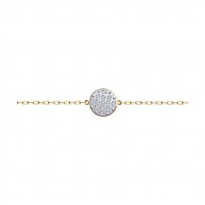 Золотой браслет SOKOLOV с фианитом 051295 фото