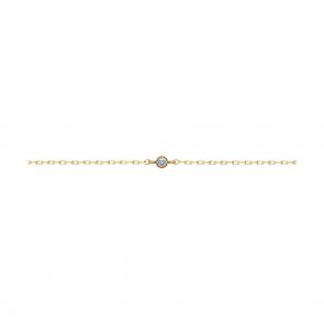 Золотой браслет SOKOLOV с фианитом 051342 фото