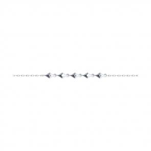 Браслет из белого золота SOKOLOV с фианитом 051351-3 фото