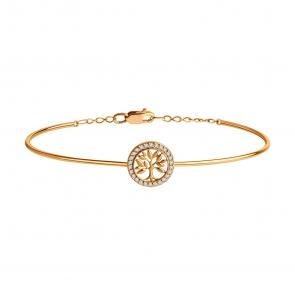 Золотой браслет SOKOLOV с фианитом 051450 фото