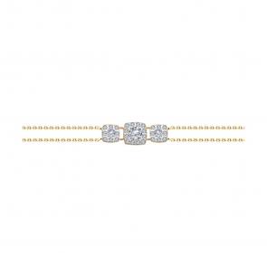 Золотой браслет SOKOLOV с фианитом 051456 фото