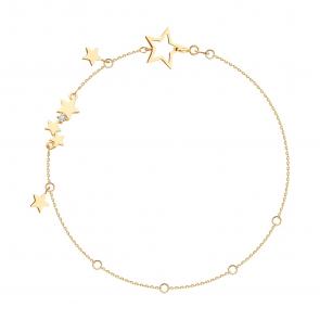 Золотой браслет SOKOLOV с фианитом 051542 фото