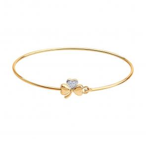 Золотой браслет SOKOLOV с фианитом 051558 фото