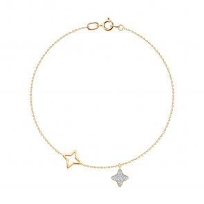 Золотой браслет SOKOLOV с фианитом 051582 фото