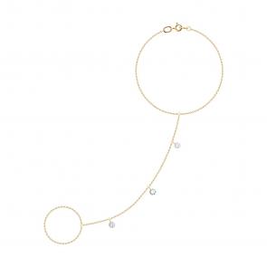 Золотой браслет SOKOLOV с фианитом 051599 фото