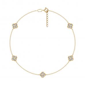 Золотой браслет SOKOLOV с фианитом 051628 фото