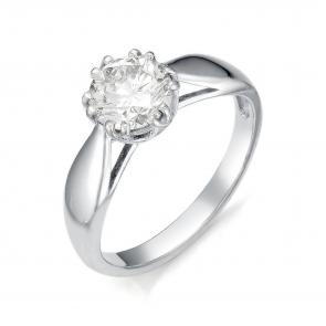 Кольцо из белого золота Мастер Бриллиант с бриллиантом 05M1-105-560 фото