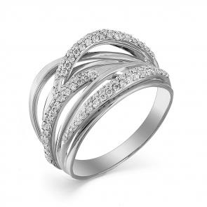 Кольцо из белого золота Мастер Бриллиант с бриллиантом 05M1-107-347 фото