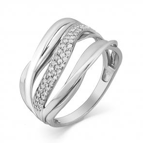 Кольцо из белого золота Мастер Бриллиант с бриллиантом 05M1-107-350 фото