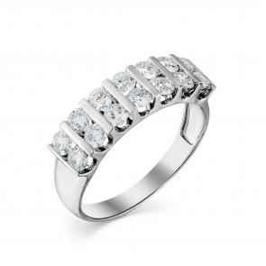 Кольцо из белого золота Мастер Бриллиант с бриллиантом 05M1-107-477 фото