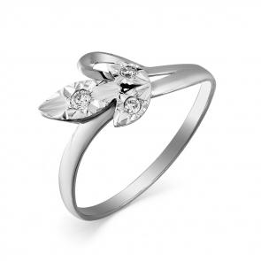 Кольцо из белого золота Мастер Бриллиант с бриллиантом 05M1-107-545/1 фото