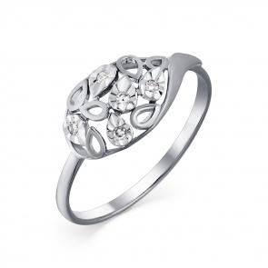 Кольцо из белого золота Мастер Бриллиант с бриллиантом 05M1-107-559 фото