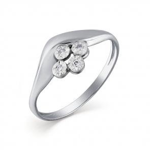 Кольцо из белого золота Мастер Бриллиант с бриллиантом 05M1-107-560 фото