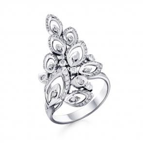 Кольцо из белого золота Мастер Бриллиант с бриллиантом 05M1-107-740 фото