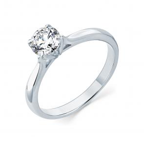 Кольцо из белого золота Мастер Бриллиант с бриллиантом 05M1-206143-00-00 фото