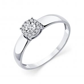 Кольцо из белого золота Мастер Бриллиант с бриллиантом 05M1-207087-50-00 фото