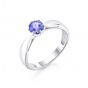 Кольцо из белого золота Мастер Бриллиант с танзанитом 05M1-207254-00-31 фото