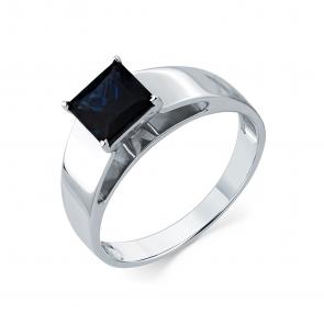 Кольцо из белого золота Мастер Бриллиант с сапфиром 05M1-207480-00-02 фото