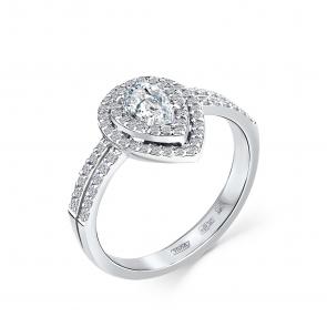 Кольцо из белого золота Мастер Бриллиант с бриллиантом 05M1-207648-00-00 фото