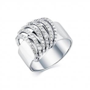 Кольцо из белого золота Мастер Бриллиант с бриллиантом 05M1-207843-00-70 фото