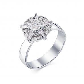 Кольцо из белого золота Мастер Бриллиант с бриллиантом 05M1-207864-02-00 фото