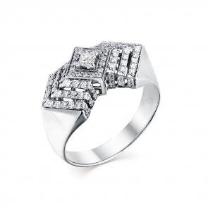 Кольцо из белого золота Мастер Бриллиант с бриллиантом 05M1-207877-00-00 фото