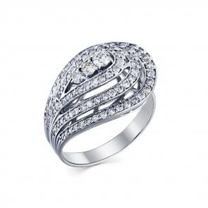 Кольцо из белого золота Мастер Бриллиант с бриллиантом 05M1-207882-00-00 фото