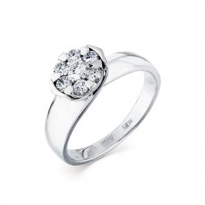 Кольцо из белого золота Мастер Бриллиант с бриллиантом 05M1-208071-00-00 фото