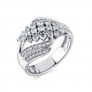 Кольцо из белого золота Мастер Бриллиант с бриллиантом 05M1-208218-00-00 фото