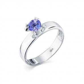 Кольцо из белого золота Мастер Бриллиант с танзанитом 05M1-208239-00-31 фото