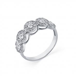 Кольцо из белого золота Мастер Бриллиант с бриллиантом 05M1-208257-00-00 фото