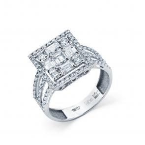 Кольцо из белого золота Мастер Бриллиант с бриллиантом 05M1-208273-00-00 фото