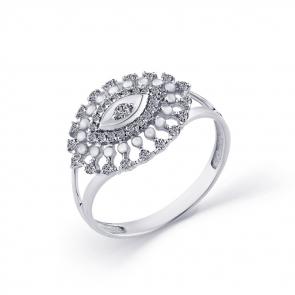 Кольцо из белого золота Мастер Бриллиант с бриллиантом 05M1-208379-00-00 фото