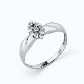 Кольцо из белого золота Мастер Бриллиант с бриллиантом 05M1-208381-00-00 фото