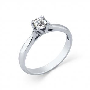 Кольцо из белого золота Мастер Бриллиант с бриллиантом 05M1-208545-01-00 фото