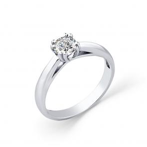 Кольцо из белого золота Мастер Бриллиант с бриллиантом 05M1-208546-01-00 фото