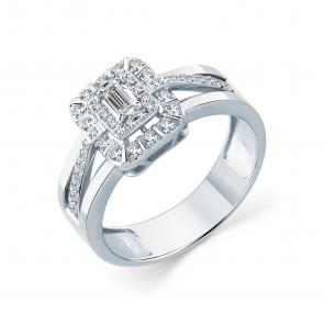 Кольцо из белого золота Мастер Бриллиант с бриллиантом 05M1-209147-00-00 фото