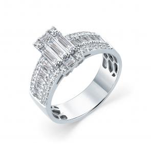 Кольцо из белого золота Мастер Бриллиант с бриллиантом 05M1-209157-00-00 фото