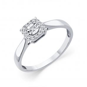 Кольцо из белого золота Мастер Бриллиант с бриллиантом 05M1-209230-70-00 фото