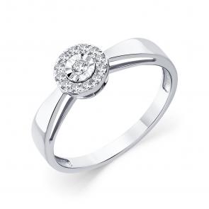 Кольцо из белого золота Мастер Бриллиант с бриллиантом 05M1-209235-70-00 фото