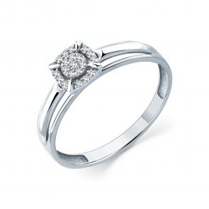 Кольцо из белого золота Мастер Бриллиант с бриллиантом 05M1-209246-00-70 фото