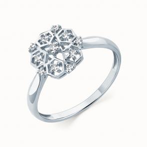 Кольцо из белого золота Мастер Бриллиант с бриллиантом 05M1-209258-00-70 фото