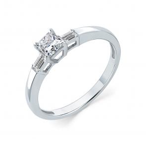 Кольцо из белого золота Мастер Бриллиант с бриллиантом 05M1-209292-00-00 фото