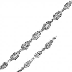 Браслет из белого золота Мастер Бриллиант с бриллиантом 05M10-220359-01-00 фото