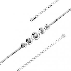 Браслет из белого золота Мастер Бриллиант с бриллиантом 05M10-220405-00-00 фото