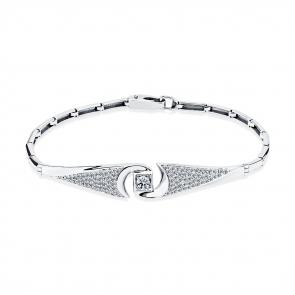 Браслет из белого золота Мастер Бриллиант с бриллиантом 05M10-220442-00-00 фото