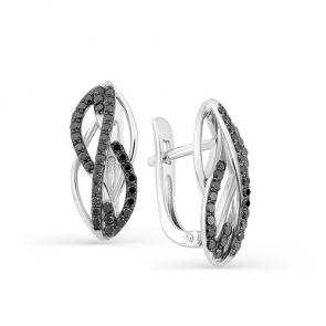 Серьги из белого золота Мастер Бриллиант с бриллиантом 05M2-107-198/1 фото