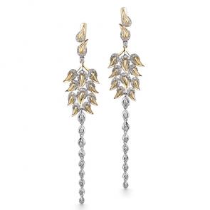 Серьги из белого золота Мастер Бриллиант с бриллиантом 05M2-107-276 фото