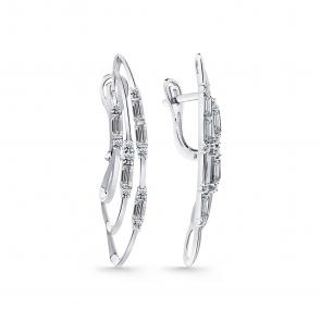 Серьги из белого золота Мастер Бриллиант с бриллиантом 05M2-207253-00-00 фото