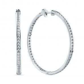 Серьги из белого золота Мастер Бриллиант с бриллиантом 05M2-207635-00-00 фото